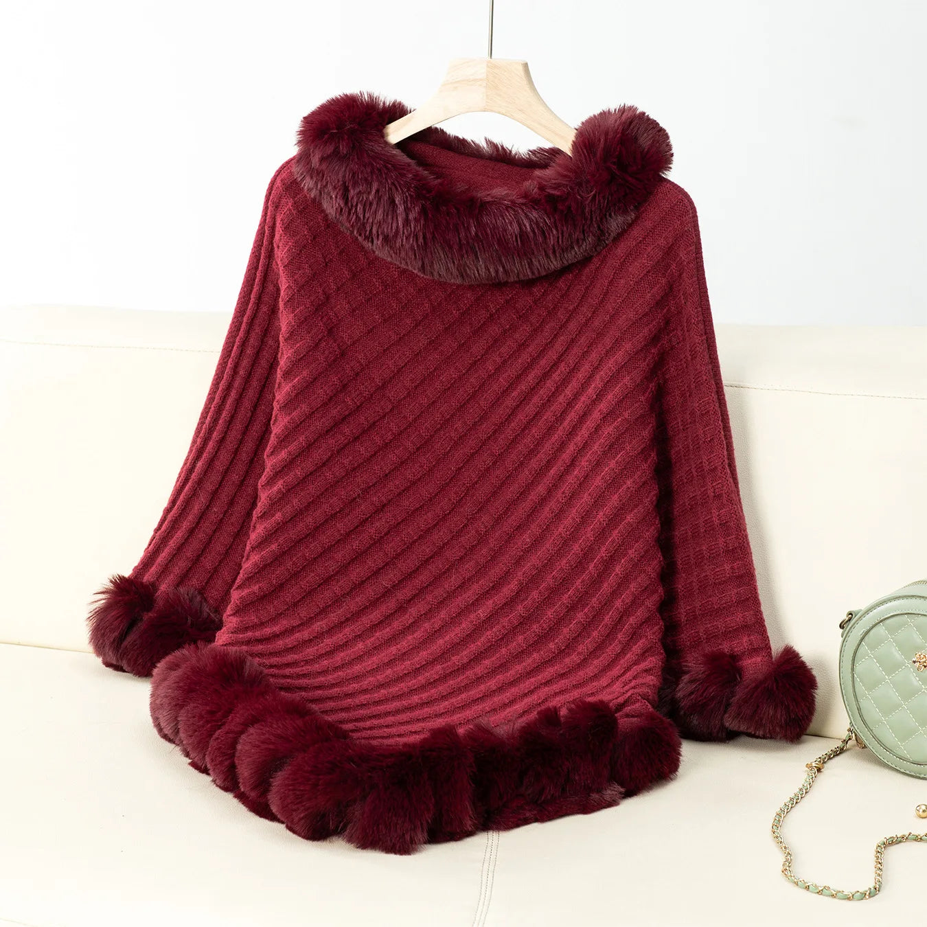 Poncho Douceur d’Hiver
