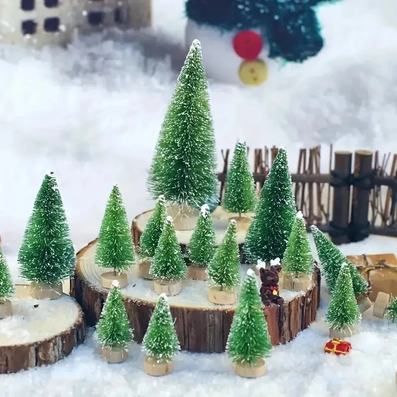 Mini Forêt Enneigée de Noël (8 pièces)