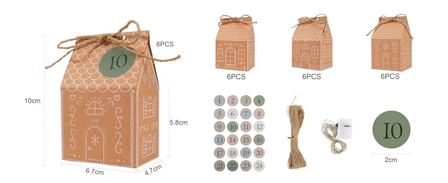 Calendrier de l’Avent “Maisons de Pain d’Épices”