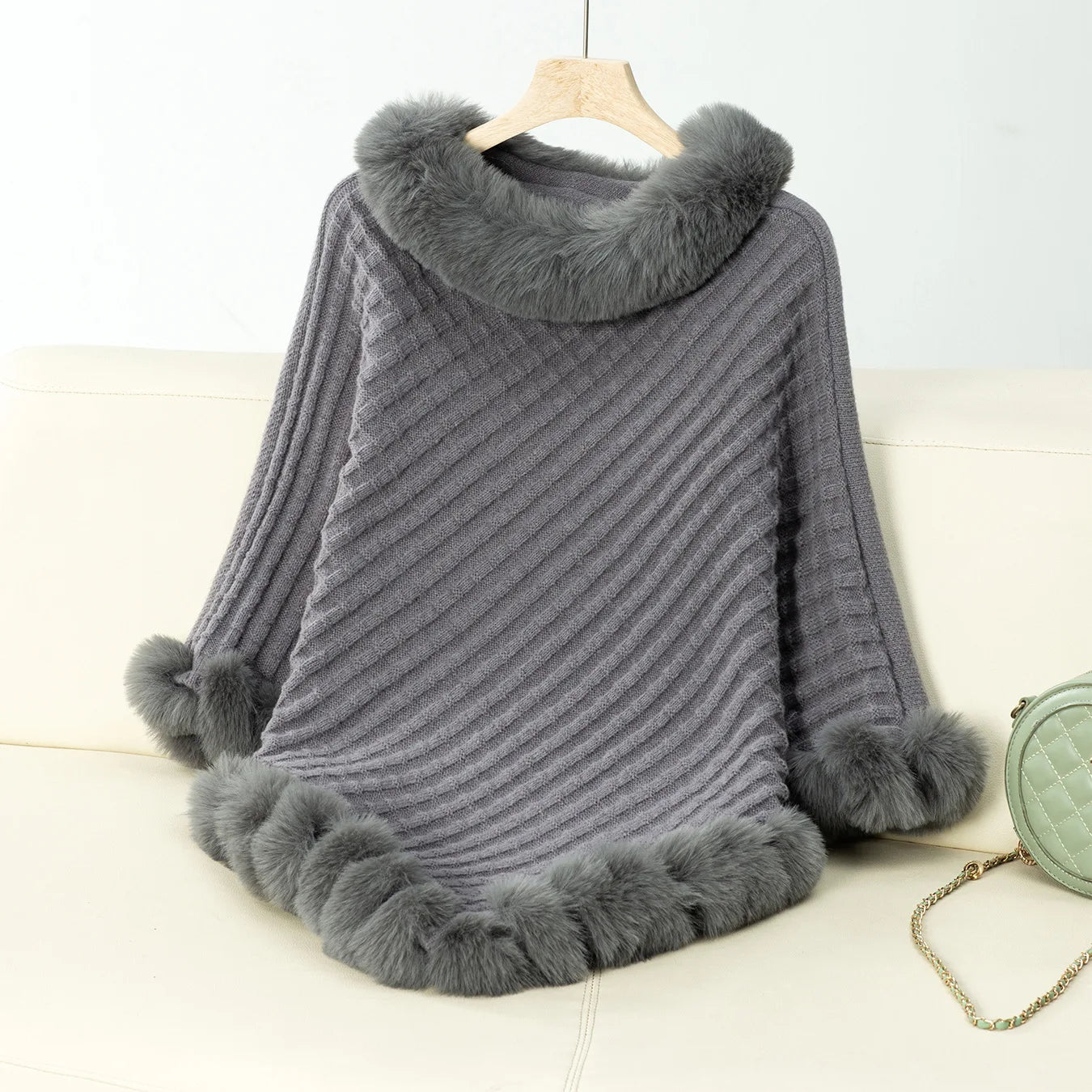 Poncho Douceur d’Hiver