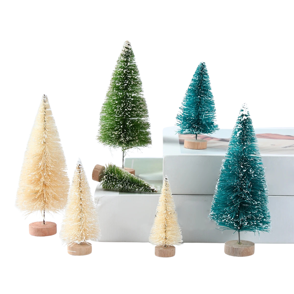 Mini Forêt Enneigée de Noël (8 pièces)