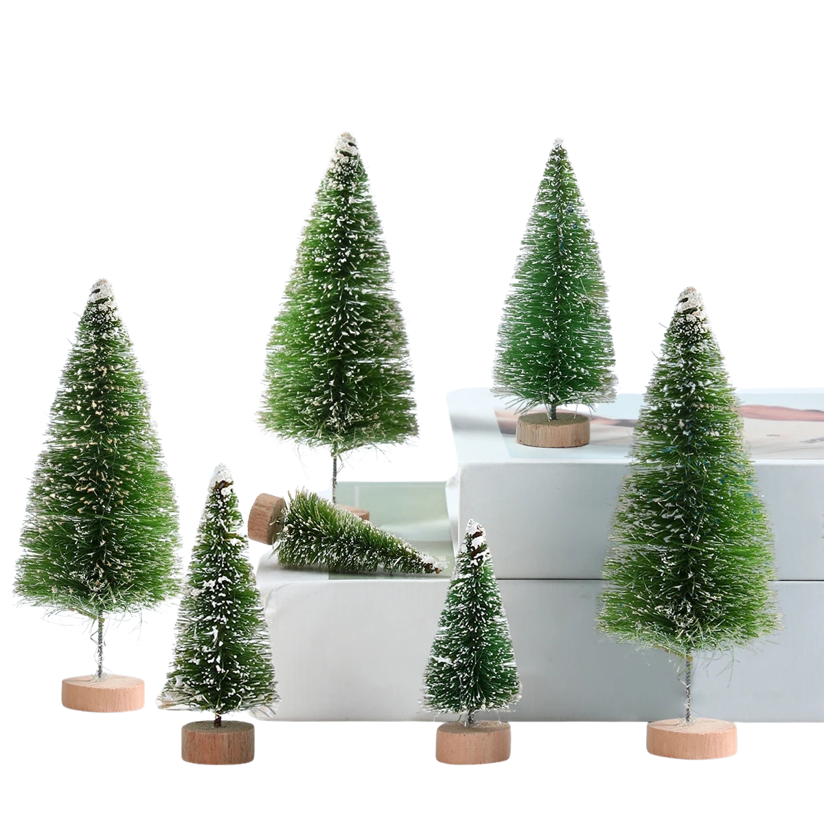 Mini Forêt Enneigée de Noël (8 pièces)