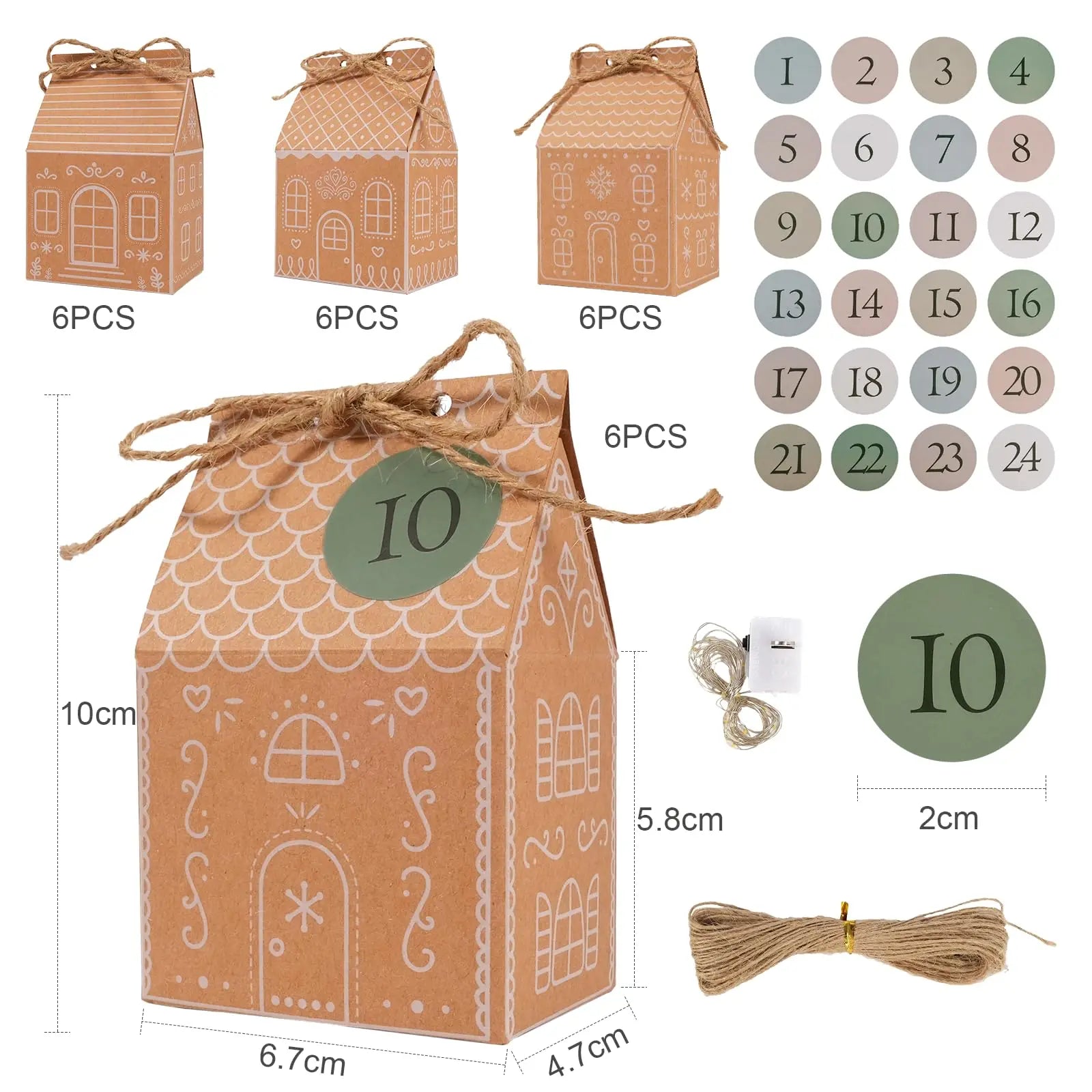 Calendrier de l’Avent “Maisons de Pain d’Épices”