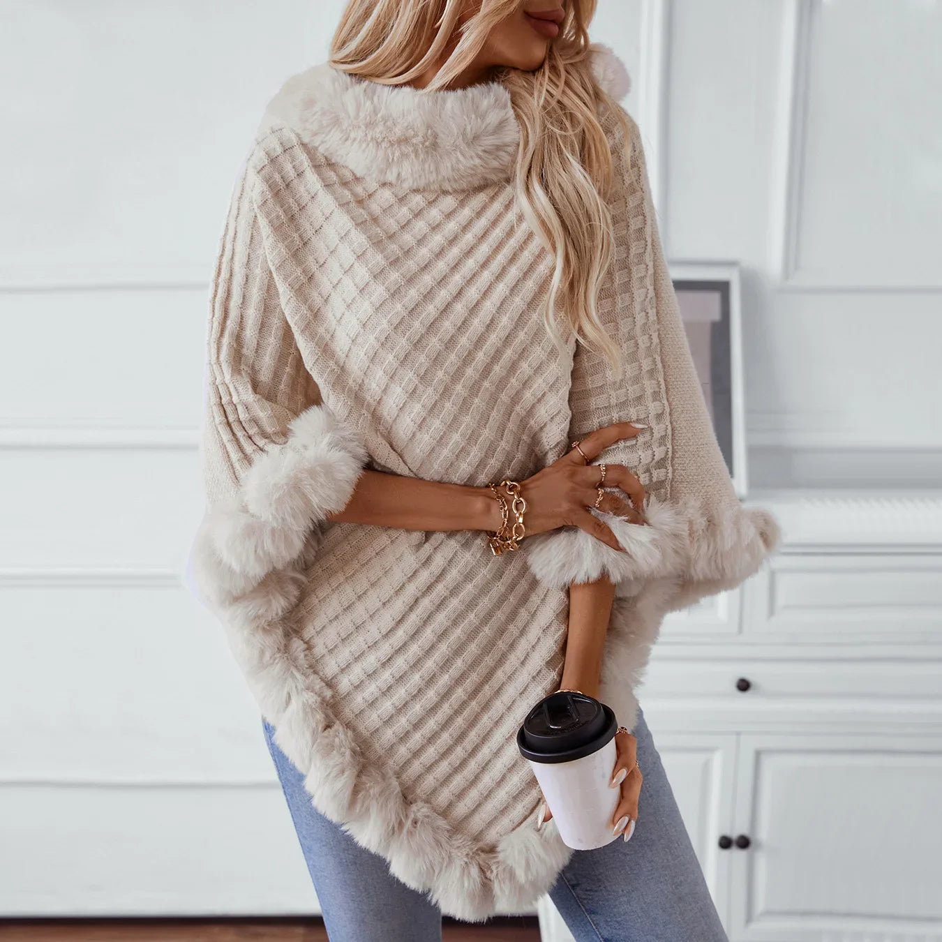 Poncho Douceur d’Hiver