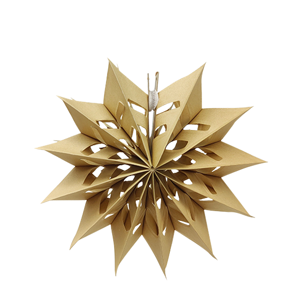 Étoile Lumineuse en Papier Blanc