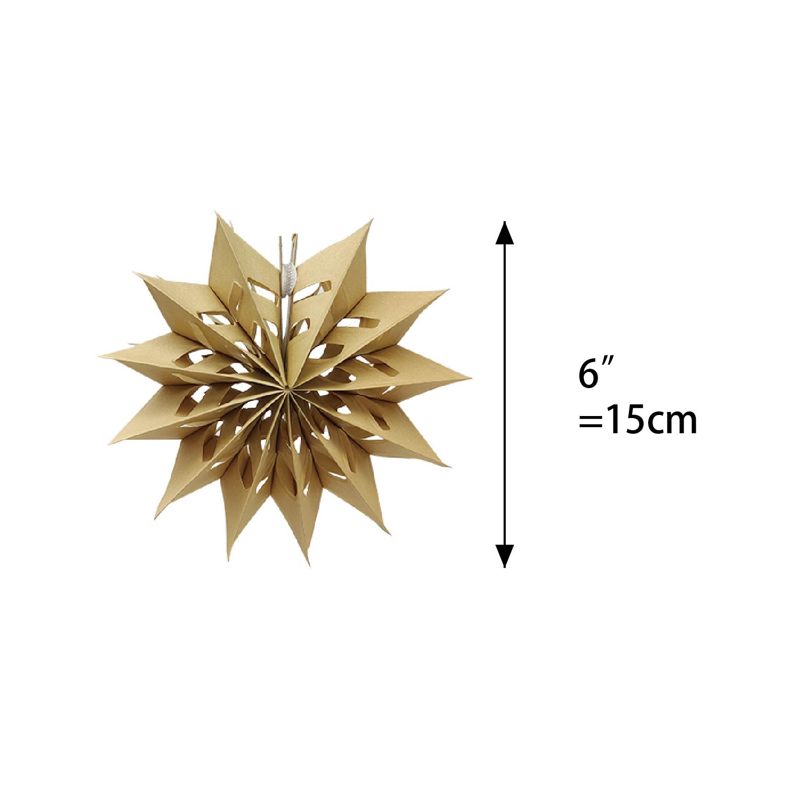 Étoile Lumineuse en Papier Blanc